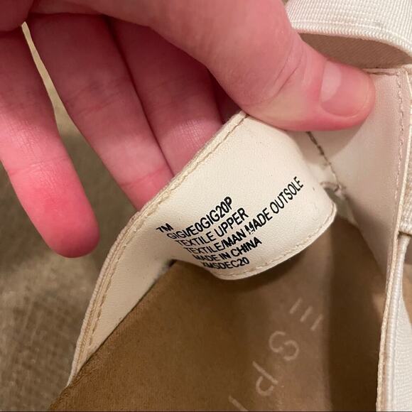 Spirit Gigi White Strap Platform Espadrille Sandals Size 7 - Picture 5 of 10